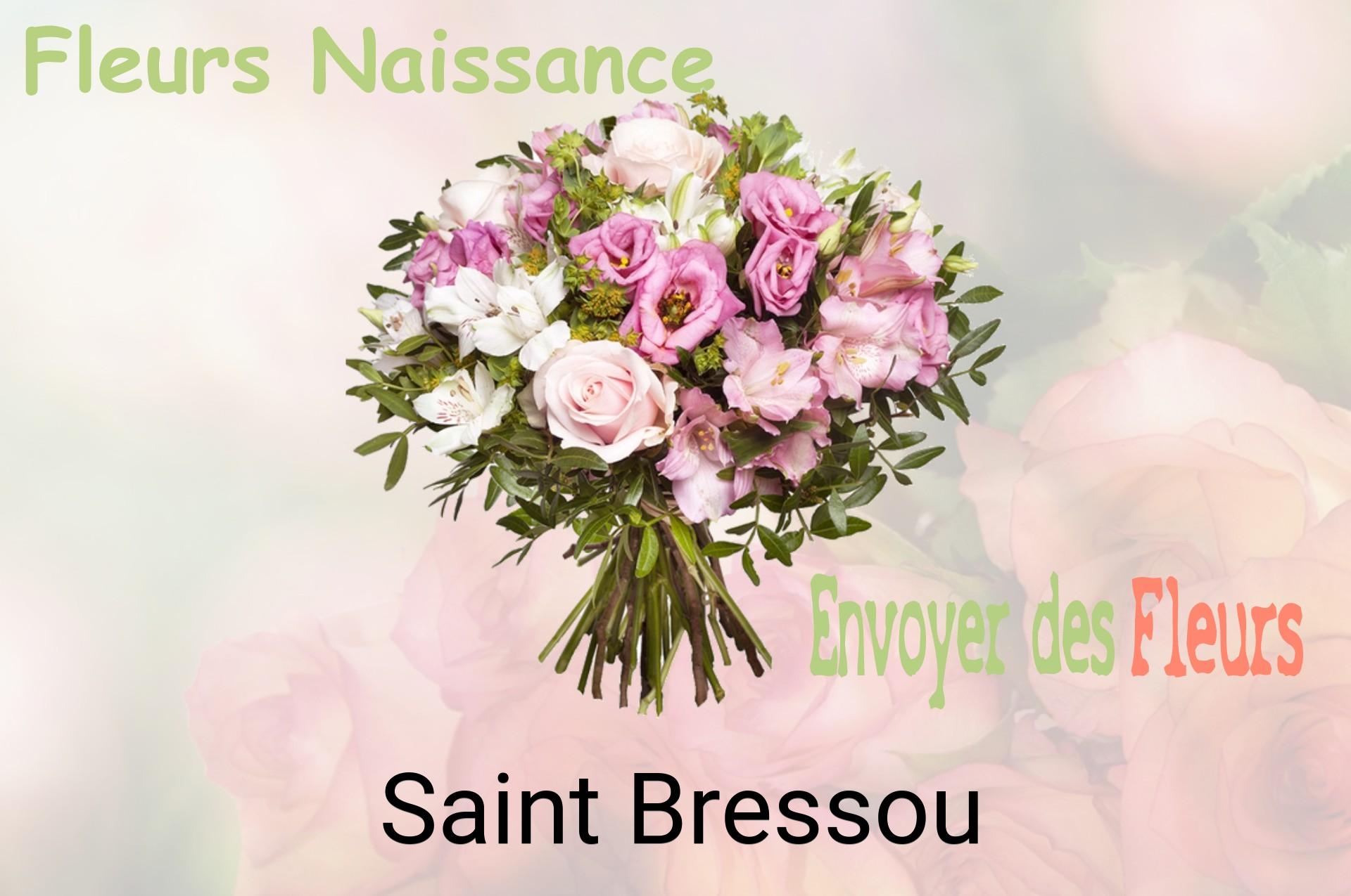 Bouquet de fleurs de naissance livré à Saint-Bressou
